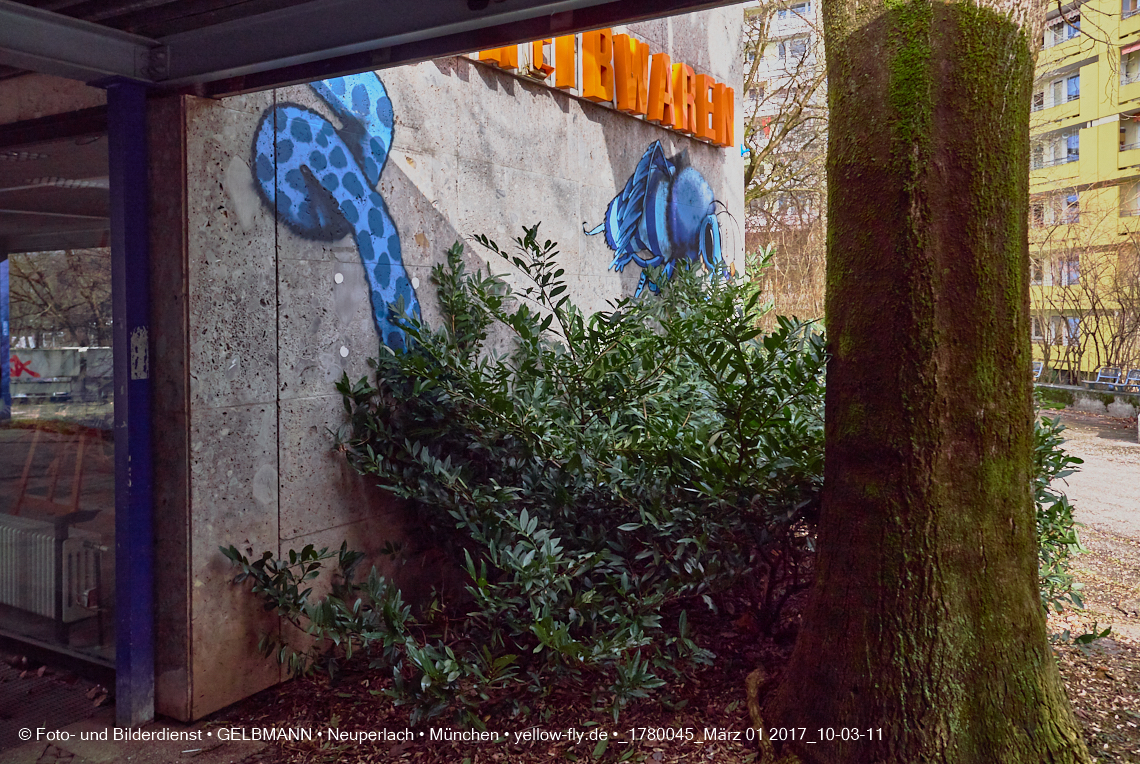 01.03.2017 - die Abrissbaustelle Quiddezentrum in Neuperlach